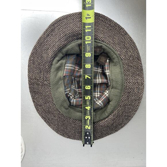 The Territory Ahead Wool Blend Bucket Hat Herringbone Knit Brown Soft Medium - Picture 5 of 5